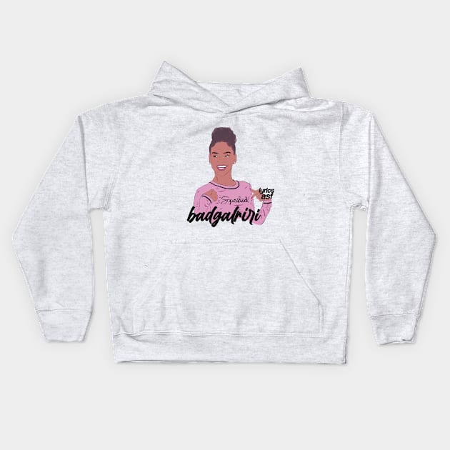 badgalriri Kids Hoodie by LyricsASF